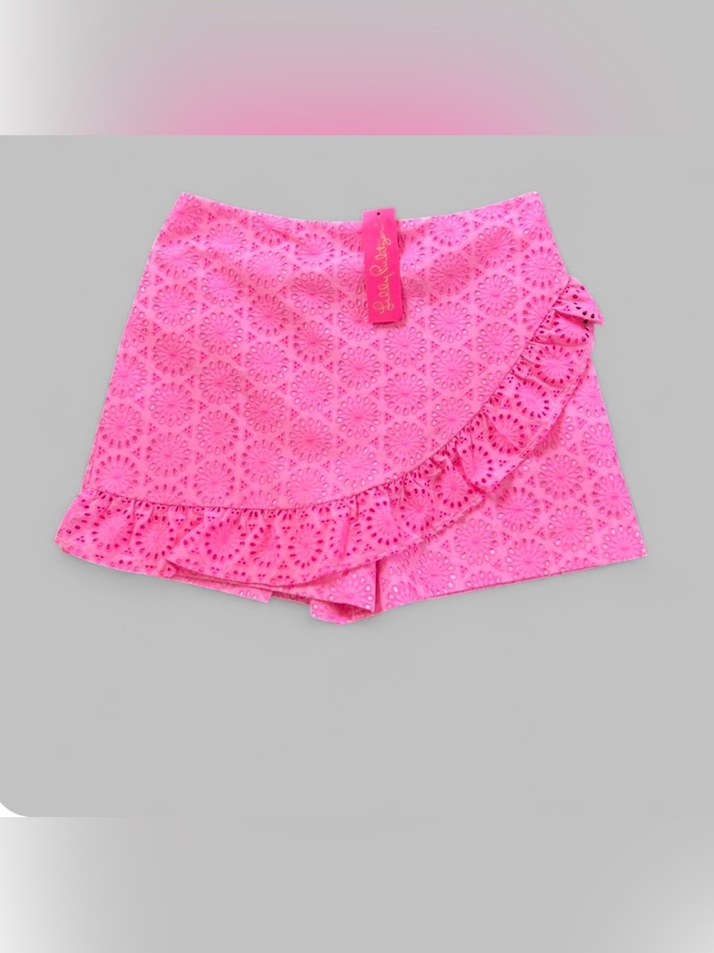 Lilly Pulitzer FAYE SKORT IN PROSECCO PINK NEON size 8 NWT - Picture 2 of 8